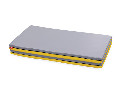 Softplay   opvouwbare  mat XL GEEL-GRIJS Softplay   opvouwbare  mat XL GEEL-GRIJS