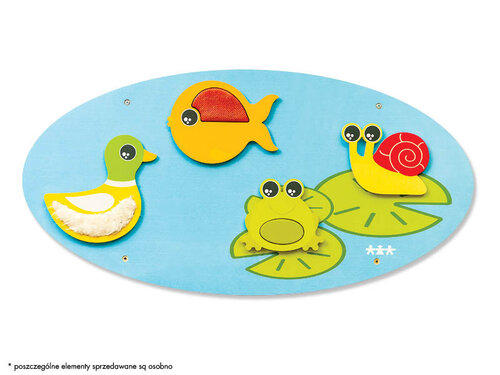 Wandspeelelement - Vijver, eend