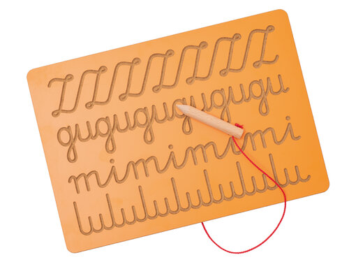Schrijfmotoriekbord letterpatronen Schrijfmotoriekbord letterpatronen