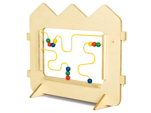 Houten scherm met labyrinth