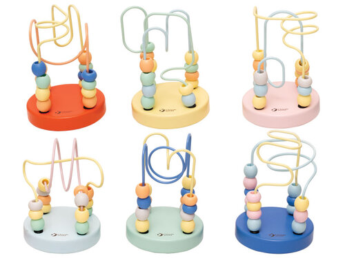 Klein kralen labyrinth, pastel (assorti)