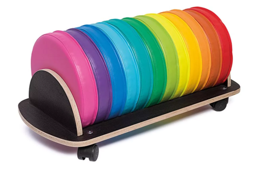 Softplay zitkussentjes met trolley Softplay zitkussentjes met trolley