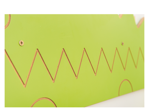 Speelelement- tracking, krokodil