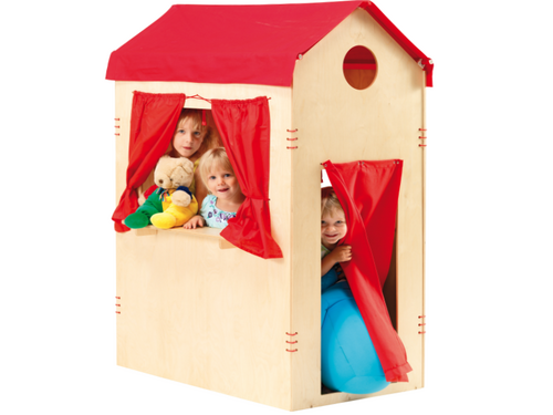 Groot houten speelhuis Groot houten speelhuis