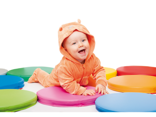 Softplay ronde zitkussens - set van 12