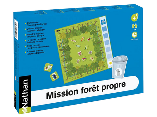 Onze missie - Laten we het bos schoonmaken. Bordspel Onze missie - Laten we het bos schoonmaken. Bordspel