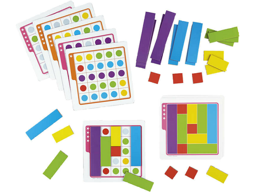 Zoek een lay-out. Een magnetisch puzzelspel Zoek een lay-out. Een magnetisch puzzelspel