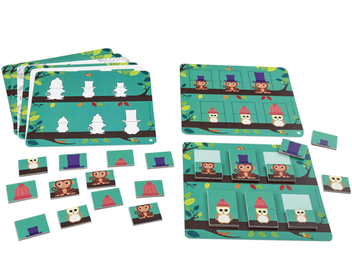 Klein, middelgroot en groot. Magnetisch puzzelspel Klein, middelgroot en groot. Magnetisch puzzelspel