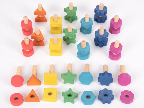 Houten bouten met moeren