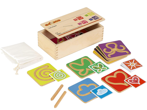 Pas de vormen aan. Plaatjes met afbeeldingen