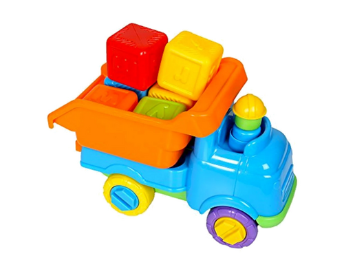 Auto met blokjes Auto met blokjes