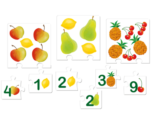 Ik tel en voeg toe. Educatieve puzzel Ik tel en voeg toe. Educatieve puzzel