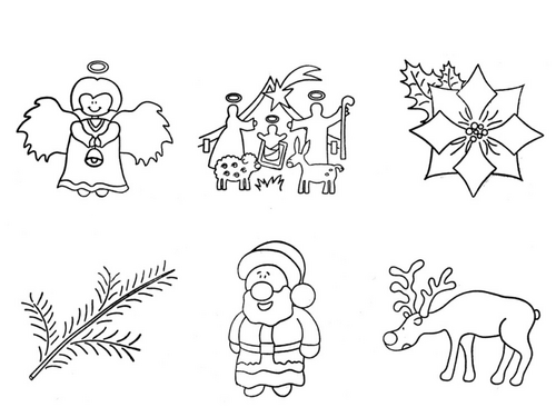 Kerst thema stempels