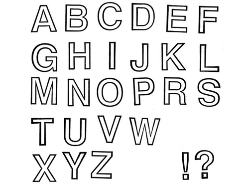 Alphabet stempels Alphabet stempels