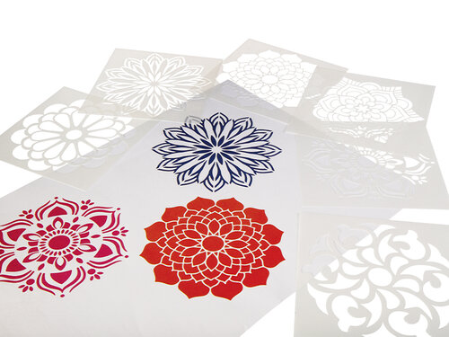 Mandala sjablonen Mandala sjablonen