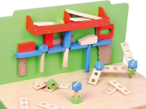 Werkplaats met gereedschap