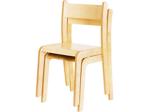Emmi - Houten stapelbare stoel, maat 3